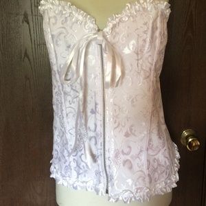White Plus Size Adore Me Lingerie Corset
